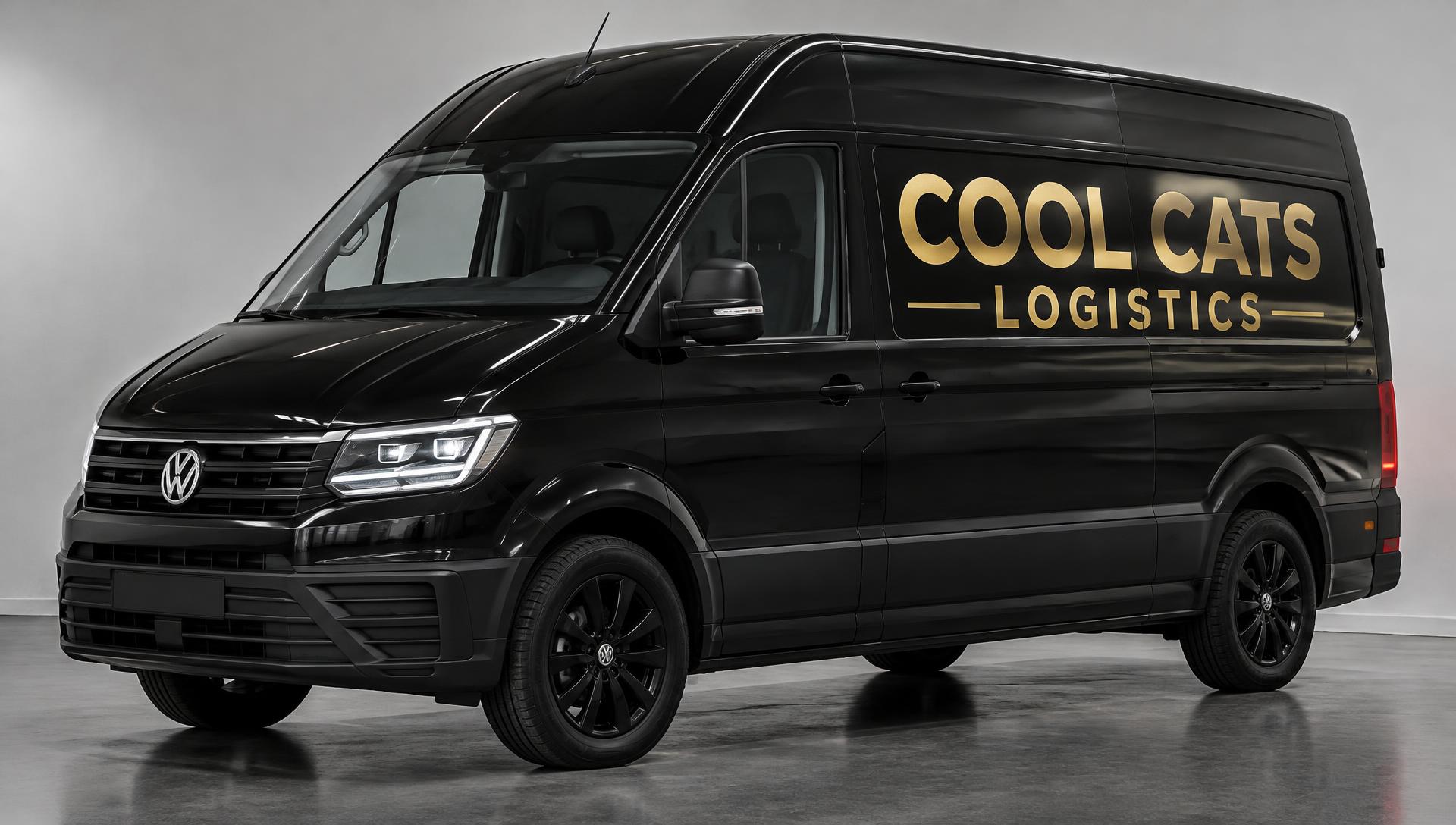 VW Crafter Frigo — side view in Cool Cats livery